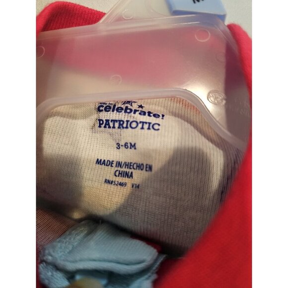 July 4th 3-6m Pajama - New - Red Blue Memorial Day 4th Of July Labor Day - Picture 7 of 7